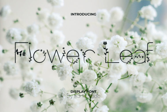 Flower Leaf: A Fresh Display Font for Creative Projects