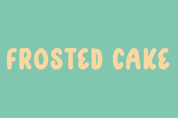 Frosted Cake: A Versatile Display Font for Modern Design Projects