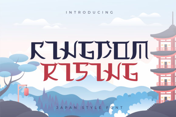 Kingdom Rising: A Quirky Display Font for Asian-Inspired Projects