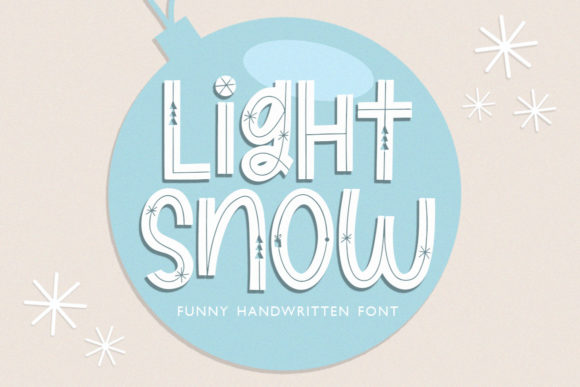 Light Snow: A Playful Display Font for Creative Projects