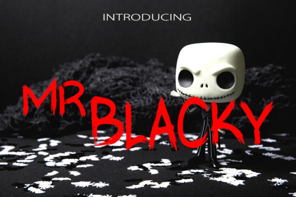 Mr Blacky: The Spooky Display Font for Fearful Designs