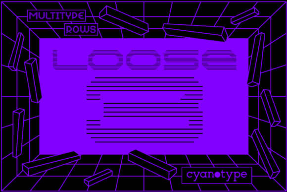 MultiType Rows Loose 3: Adding Distorted Pixel Personality to Modern Designs