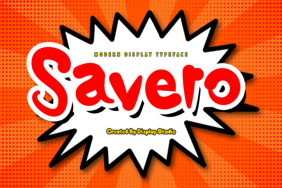 Savero: Elevating Visual Communication with Modern Display Typography