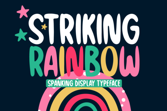 Striking Rainbow: A Bold Display Font for High-Impact Design