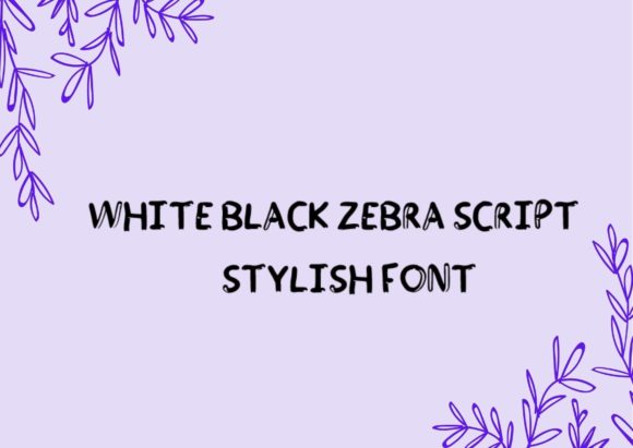 White and Black Zebra: Elevating Visual Impact in Everyday Design