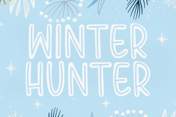 Winter Hunter: A Playful Display Font for Creative Projects